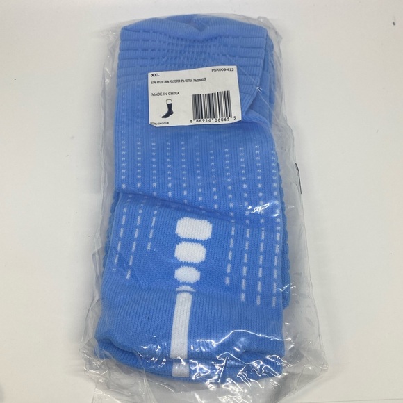 Nike Elite Basketball Crew Socks XXL Blue White - Picture 2 of 5